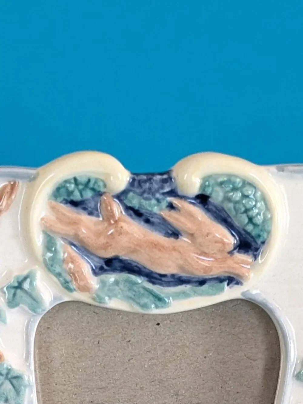 Terragraphics Porcelain Bunny Tabletop Photo Frame